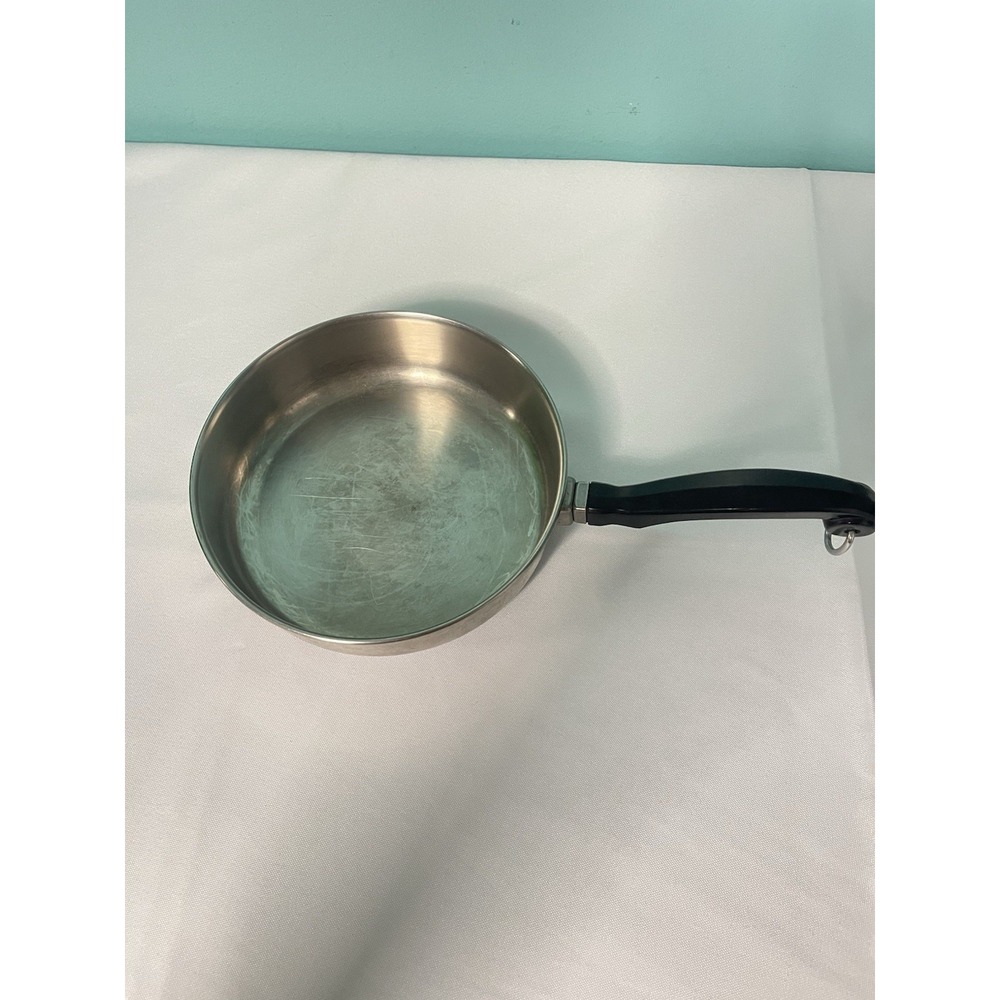 Farberware Vintage Aluminum Clad Stainless Steel 7"‎ Skillet Frying Pan With Lid